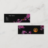 MAGIC BERRIES MONOGRAM lila rosa Mini Visitenkarte (Vorne/Hinten)
