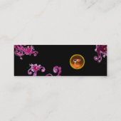 MAGIC BERRIES MONOGRAM lila rosa Mini Visitenkarte (Rückseite)