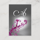 MAGIC BERRIES MONOGRAM lila Visitenkarte (Rückseite)