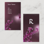 MAGIC BERRIES MONOGRAM lila Visitenkarte (Vorne/Hinten)