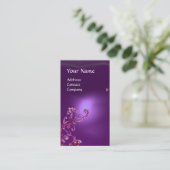 MAGIC BERRIES MONOGRAM lila Visitenkarte (Stehend Vorderseite)