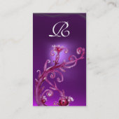 MAGIC BERRIES MONOGRAM lila Visitenkarte (Rückseite)