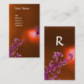 MAGIC BERRIES MONOGRAM Orange Visitenkarte (Vorne/Hinten)