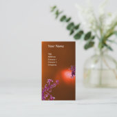 MAGIC BERRIES MONOGRAM Orange Visitenkarte (Stehend Vorderseite)