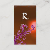 MAGIC BERRIES MONOGRAM Orange Visitenkarte (Rückseite)