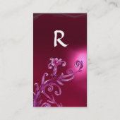 MAGIC BERRIES MONOGRAM rosa Visitenkarte (Rückseite)