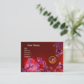 MAGIC BERRIES MONOGRAM, rubinrot Visitenkarte (Stehend Vorderseite)