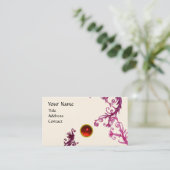 MAGIC BERRIES MONOGRAM Swirl Edelcreme Visitenkarte (Stehend Vorderseite)