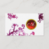 MAGIC BERRIES MONOGRAM Swirl Edelleine Visitenkarte (Rückseite)