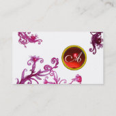 MAGIC BERRIES MONOGRAM-Swirl-Schmuckstück Visitenkarte (Rückseite)