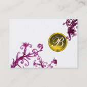 MAGIC BERRIES MONOGRAM, Topaz-Gelbe Perle Visitenkarte (Rückseite)