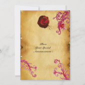 MAGIC BERRIES MONOGRAM Wachs Siegel Perchment Einladung (Rückseite)