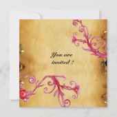 MAGIC BERRIES MONOGRAM Wachs Siegel Perchment Einladung (Vorderseite)