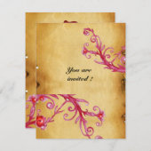 MAGIC BERRIES MONOGRAM Wachs Siegel Perchment Einladung (Vorne/Hinten)