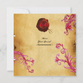 MAGIC BERRIES MONOGRAM Wachs Siegel Perchment Einladung (Rückseite)