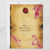 MAGIC BERRIES MONOGRAM Wachs Siegel Perchment Einladung (Rückseite)