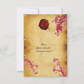 MAGIC BERRIES MONOGRAM Wachs Siegel Perchment uAwg Einladung (Rückseite)