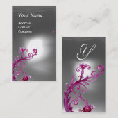 MAGIC BERRIES MONOGRAM weiß Visitenkarte (Vorne/Hinten)