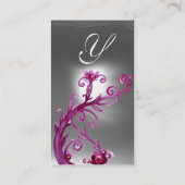 MAGIC BERRIES MONOGRAM weiß Visitenkarte (Rückseite)