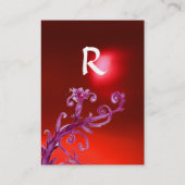 MAGIC BERRIES MONOGRAMM lila Swirl Visitenkarte (Rückseite)