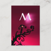 MAGIC BERRIES PINK FUCHSIA RUBY MONOGRAM VISITENKARTE (Rückseite)