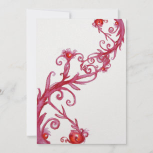 MAGIC BERRIES, rotes weißes Eis Einladung