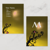 MAGIC BERRIES YELLOW TOPAZ GEM MONOGRAM VISITENKARTE (Vorne/Hinten)