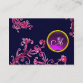 MAGIC BERRIS LILA AMETHYST GEM MONOGRAM VISITENKARTE (Rückseite)