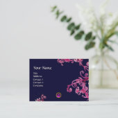MAGIC BERRIS LILA AMETHYST GEM MONOGRAM VISITENKARTE (Stehend Vorderseite)