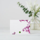MAGIC BERRIS MONOGRAM Green Gem ,White Visitenkarte (Stehend Vorderseite)