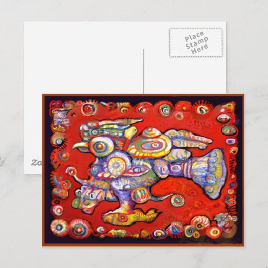 Magic Bird Postcard von Ale Postkarte (Vorne/Hinten)