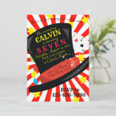 Magic Birthday Einladung (Stehend Vorderseite)