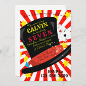 Magic Birthday Einladung (Vorne/Hinten)