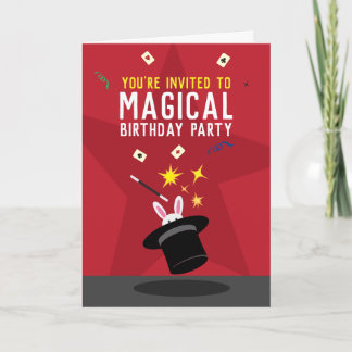 Magic Birthday geflochtene Einladung - Magischer T