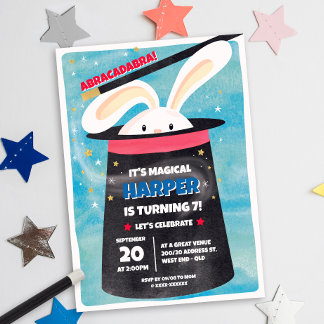 Magic Birthday Party Einladung