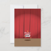 Magic Birthday Party Einladung - Top Hat & Bunny (Rückseite)