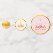 Magic Birthday Unicorn Konfetti (Vorderseiten)