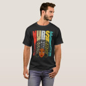 Magic Black Nurse Melanin Black History Pride Nurs T-Shirt (Vorne ganz)