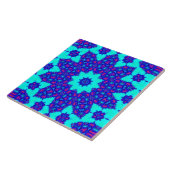 Magic Blue kaleidoscope flourished Fliese (Seite)