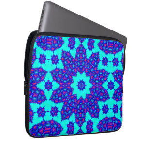 Magic Blue kaleidoscope flourished Laptopschutzhülle