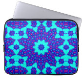 Magic Blue kaleidoscope flourished Laptopschutzhülle (Vorderseite)