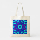 Magic Blue kaleidoscope flourished Tragetasche (Rückseite)