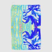 Magic Blue Water Rose Resort Golfhandtuch (Vorderseite)