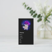 Magic Blume Business Card Visitenkarte (Stehend Vorderseite)
