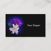 Magic Blume Business Card Visitenkarte (Rückseite)