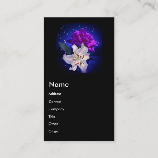 Magic Blume Business Card Visitenkarte (Vorderseite)