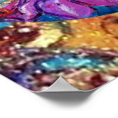 MAGIC BLUME FAIRIEN IN BLAUEN GEEN GOLD GLITZERN POSTER (Ecke)