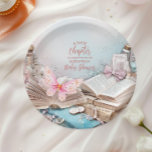 Magic Boho Storybook Babydusche Pappteller<br><div class="desc">Fügen Sie Ihrer Babydusche eine Touch literarischer Magie mit unserem Storybook New Chapter Baby Shower Paper Teller hinzu. Diese Teller sind mit einem charmanten Geschichtenbuch-Thema gestaltet und zeichnen sich durch Bücher aus, elegante Aquarellakzente und eine skurrile Typografie aus, die den Beginn des neuen Kapitels Ihres Kleinen feiert. Diese Teller sind...</div>