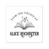 Magic Book Personal Library Individuelle Name Book Permastempel (Design)