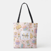 Magic Books Tote Bag Girly Pink Tasche (Rückseite)